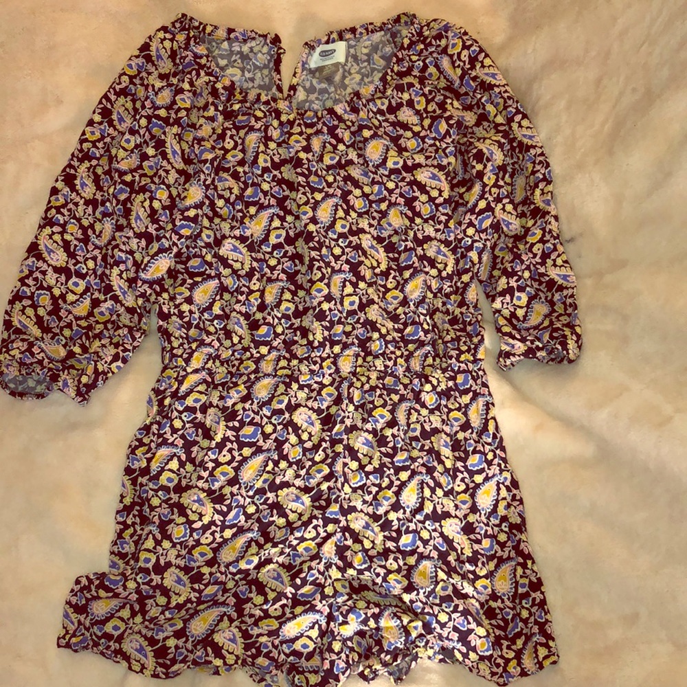 Girls Old Navy Floral Romper